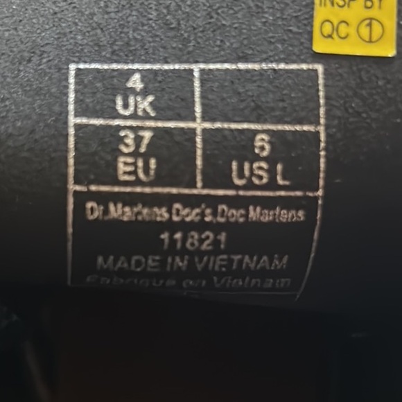 Dr. Martens Shiny Black Combat Boots - Picture 7 of 7